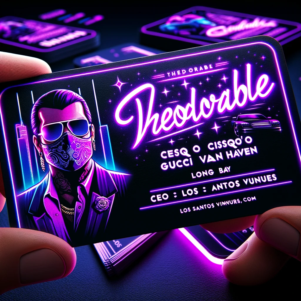 Business Card of Theodorable Cisqo Gucci Van Haven